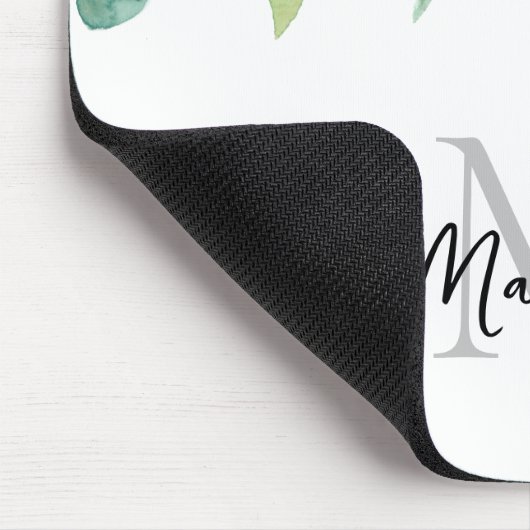 Green Folies für Monogramm Mousepad (Ecke)