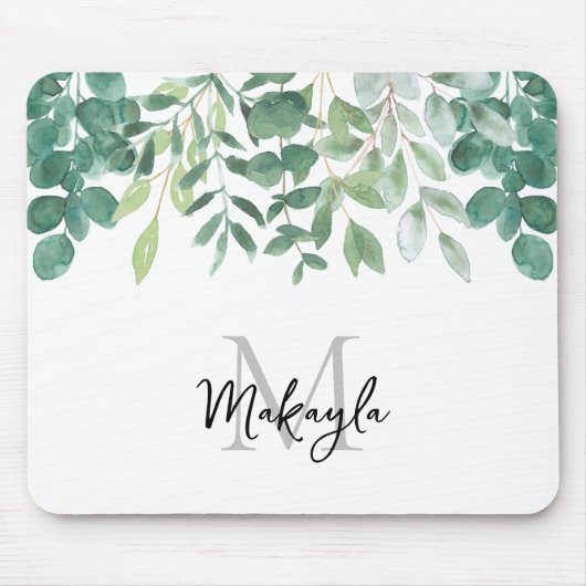 Green Folies für Monogramm Mousepad (Vorne)