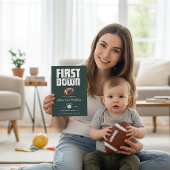 Green Football First Birthday Invite Einladung