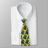 Green Football Helm Fußball Gelb/Gold Necktie Krawatte (Gebunden)