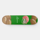 Green Football Sports Skateboard (Horizontal)