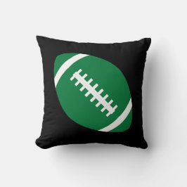Green Football Team Player Boys Sportzimmer Kissen