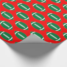Green Footballs auf Red Background Weihnachtsgesch
