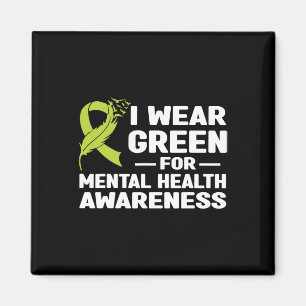 Green for Mental Health Awareness Monat 2024 Magnet