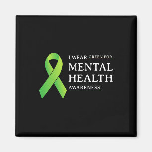 Green for Mental Health Awareness Monat 4 Magnet
