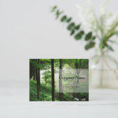 Green Forest Bridge Business Cards Visitenkarte (Stehend Vorderseite)