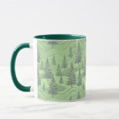 Green Forest Christmas Tasse (Links)