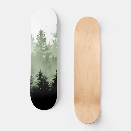 Green Forest Dream #1 #decor #art Skateboard (Vorderseite)