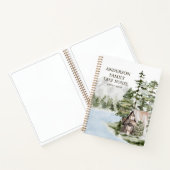 Green Forest Family Lake House Gästebuch Notizblock (Innenseite)