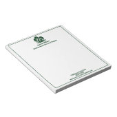 Green Forest House Real Anwesen Company Custom Notizblock (angewinkelt)
