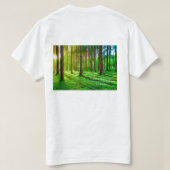 Green Forest Image - Lush Nature  T-Shirt (Design Rückseite)
