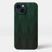 Green Forest Trees Phone Case – Nature-Inspired  iPhone Hülle (Rückseite)
