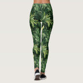 Green Forest Verlasst überdruckbare Leggings (Rückseite)
