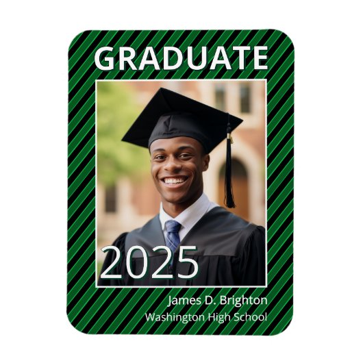 Green Foto Abschluss Magnet (Vertikal)