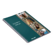 Green Foto Booth - Trendy Modern Personalisiert Notizblock (Rechte Seite)