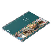 Green Foto Booth - Trendy Modern Personalisiert Notizblock (Linke Seite)