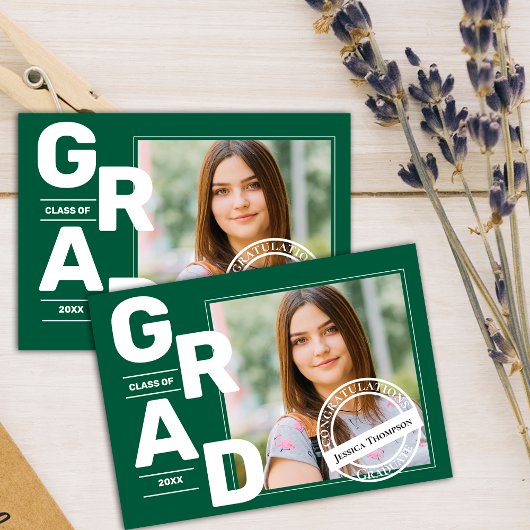 Green Foto Class of 2025 Abschluss Ankündigung