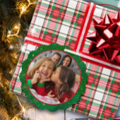 Green Foto Fun Marching Rentiers Ornament Karte