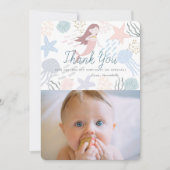 Green Foto unter Meerjungfrau Danke Karte (Vorderseite)