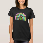 Green Four Leaf C Rainbow St Patrick's Day T-Shirt (Vorderseite)