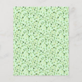 Green Four Leaf Cloues St Patricks Day Flyer (Hinten)