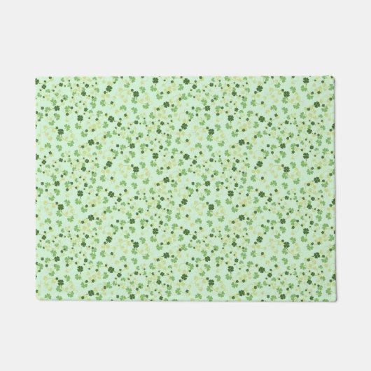 Green Four Leaf Cloues St Patricks Day Fußmatte (Vorderseite)