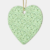 Green Four Leaf Cloues St Patricks Day Keramik Ornament (Links)