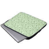 Green Four Leaf Cloues St Patricks Day Laptopschutzhülle (Vorne Knopf)
