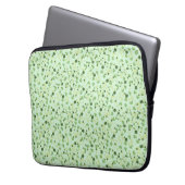 Green Four Leaf Cloues St Patricks Day Laptopschutzhülle (Vorderseite Links)