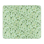 Green Four Leaf Cloues St Patricks Day Schneidebrett (Vorderseite)