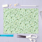 Green Four Leaf Cloues St Patricks Day Seidenpapier (Handwerk)