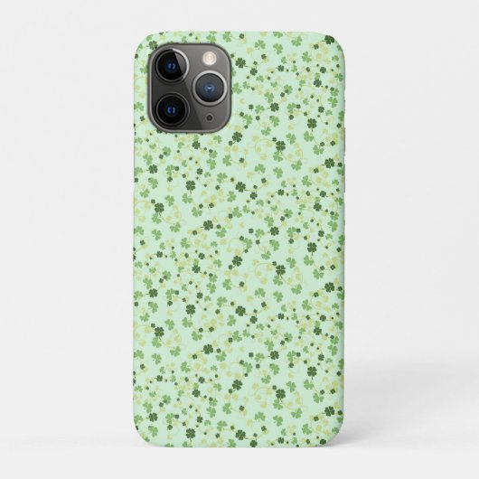 Green Four Leaf Clovers St Patricks Day Case-Mate iPhone Hülle (Rückseite)