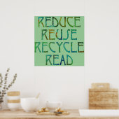 Green Four Rs Print Poster (Küche)