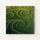 Green Fractal Notizblock (Rückseite)