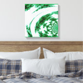 Green Fraktal Art Leinwanddruck (Insitu (Schlafzimmer))