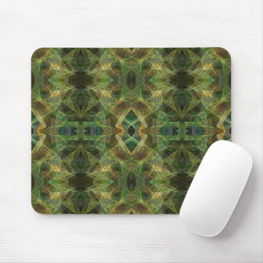 Green Fraktal Mousepad (Mit Mouse)