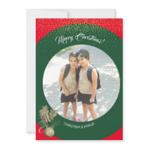 Green Frame One Foto Frohe Weihnachten