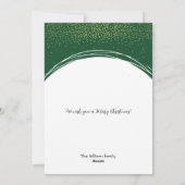 Green Frame One Foto Frohe Weihnachten (Rückseite)