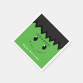 Green Frankenstein Halloween Costume Party Napkins Serviette (Ecke)