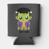 Green Frankenstein Monster Halloween Dosenkühler (Vorderseite)