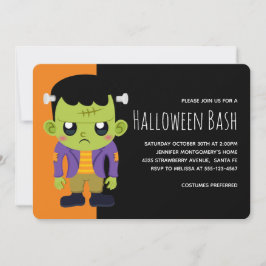 Green Frankenstein Monster Halloween Einladung