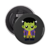 Green Frankenstein Monster Halloween Flaschenöffner (Vorderseite)