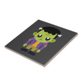 Green Frankenstein Monster Halloween Fliese (Seite)