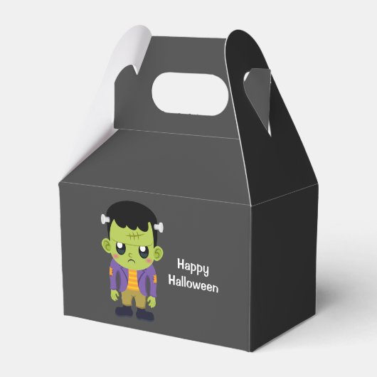 Green Frankenstein Monster Halloween Geschenkschachtel (Vorderseite)