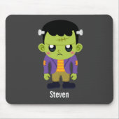 Green Frankenstein Monster Halloween Mousepad (Vorne)