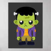 Green Frankenstein Monster Halloween Poster (Vorne)