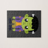Green Frankenstein Monster Halloween Puzzle (Horizontal)