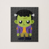 Green Frankenstein Monster Halloween Puzzle (Vertikal)