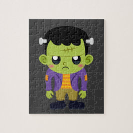 Green Frankenstein Monster Halloween Puzzle