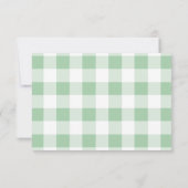 Green French Café Brautparty Dankeskarte (Rückseite)